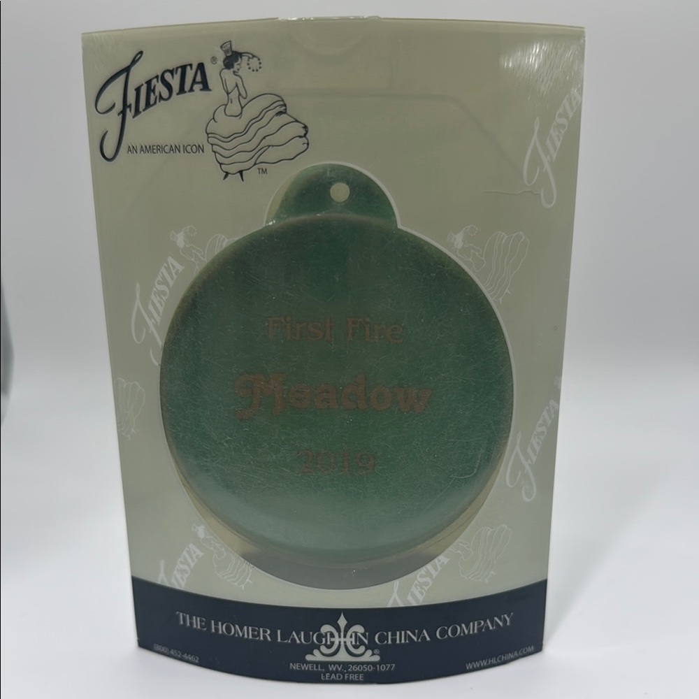 Fiesta Fiestaware First Fire Christmas Ornament Meadow 2019 Limited